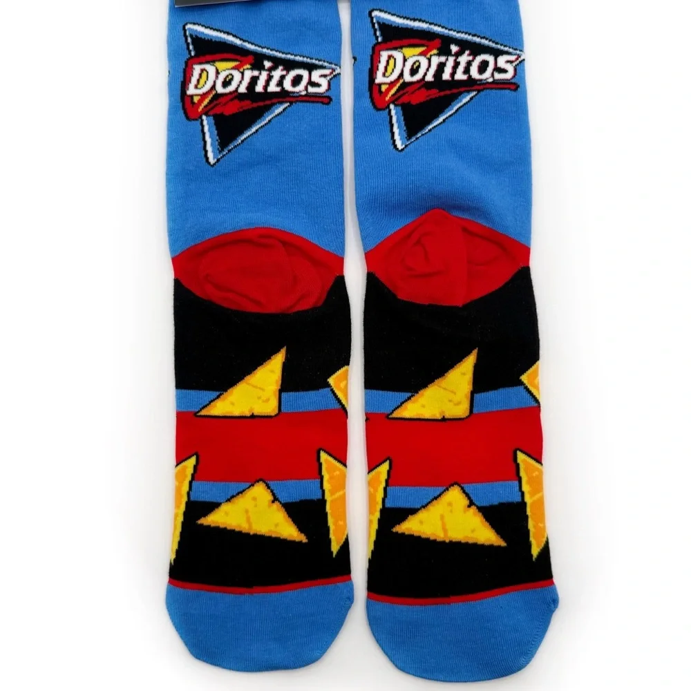 Odd Sox Doritos Cool Cooler Ranch Crew Socks Mens Womens Blue Fun Novelty Gift